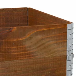 vidaXL pallerammer 3 stk. 120x80 cm massivt fyrretræ brun