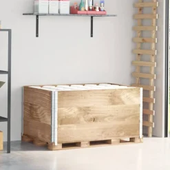 vidaXL pallerammer 3 stk. 120x80 cm massivt fyrretræ