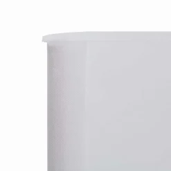 vidaXL 3-panels læsejl stof 400 x 120 cm hvid