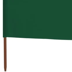 vidaXL 3-panels læsejl stof 400 x 120 cm grøn