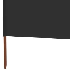 vidaXL 3-panels læsejl stof 400 x 120 cm antracitgrå