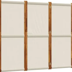 vidaXL 3-panels rumdeler 105 x 165 cm lysegrå