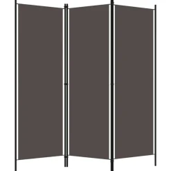vidaXL 3-panels rumdeler 150 x 180 cm antracitgrå