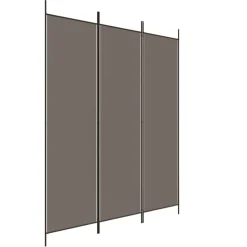 vidaXL 3-panels rumdeler 150x220 cm stof antracitgrå