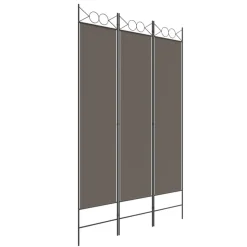 vidaXL 3-panels rumdeler 120x200 cm stof antracitgrå