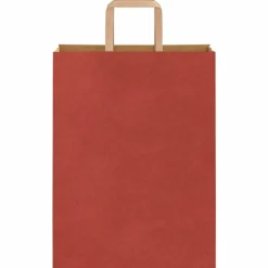 vidaXL papirposer 250 stk. med håndtag 26x12x35 cm rød