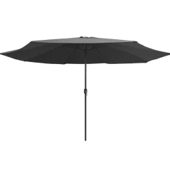 vidaXL parasol 390 cm metalstang antracitgrå