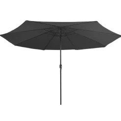 vidaXL parasol 390 cm metalstang antracitgrå