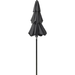 vidaXL parasol 2 m aluminiumsstang 3 niveauer antracitgrå