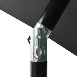 vidaXL parasol 2 m aluminiumsstang 3 niveauer antracitgrå