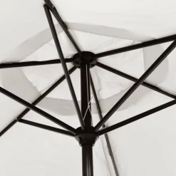 vidaXL parasol 200 x 224 cm aluminium sandfarvet