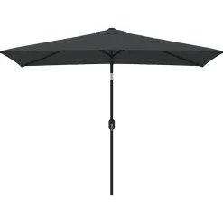 vidaXL parasol med metalstang 300x200 cm antracitgrå