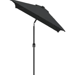 vidaXL parasol med metalstang 300x200 cm antracitgrå