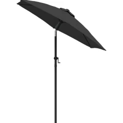 vidaXL parasol 200x224 cm aluminium antrcitgrå
