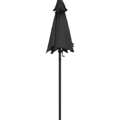 vidaXL parasol 200x224 cm aluminium antrcitgrå