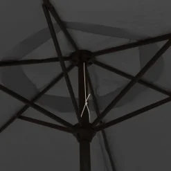 vidaXL parasol 200x224 cm aluminium antrcitgrå