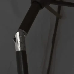 vidaXL parasol 200x224 cm aluminium antrcitgrå