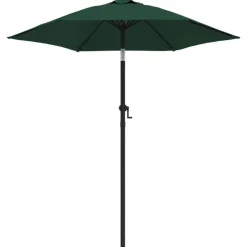 vidaXL parasol 200x224 cm aluminium grøn