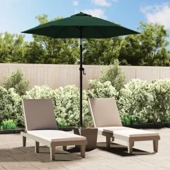 vidaXL parasol 200x224 cm aluminium grøn