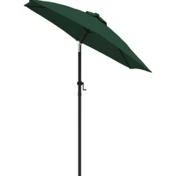 vidaXL parasol 200x224 cm aluminium grøn