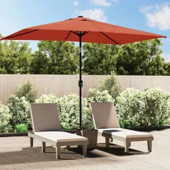 vidaXL parasol 300x200 cm metalstang terrakotta