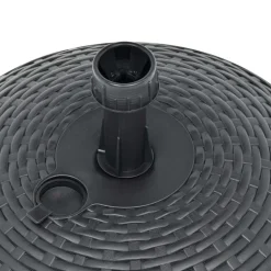 vidaXL parasolfod 20 l sand- eller vandfyldt plastik rattanlook grå