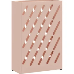 vidaXL Parasolfod Lyserød 28 x 12 x 41 cm Stål