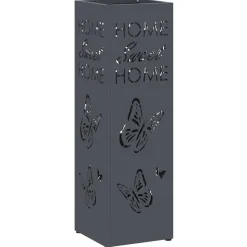 vidaXL Parasolfod med opbevaring Antracit 15,5 x 15,5 x 49 cm Metal