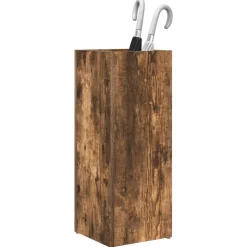 vidaXL Parasolfod Røget eg 25 x 24,5 x 64 cm Konstrueret træ