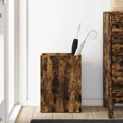 vidaXL Parasolfod Røget eg 40 x 20 x 55,5 cm Konstrueret træ