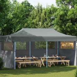 vidaXL Party Tent Antracit 291 x 580 x 315 cm Oxford stof