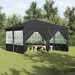vidaXL Party Tent Antracit 400 x 400 x 266 cm Polyethylen