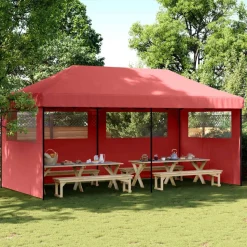 vidaXL Party Tent Bordeaux 292 x 580 x 315 cm Oxford stof