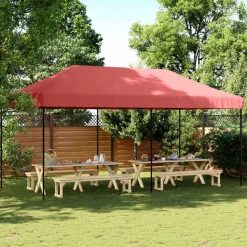 vidaXL Party Tent Bordeaux 292 x 580 x 315 cm Oxford stof