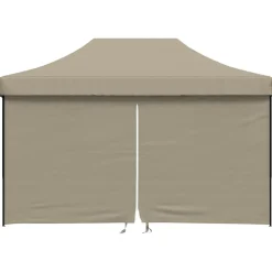 vidaXL Party Tent Gråbrun 292 x 440 x 315 cm Oxford stof