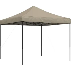 vidaXL Party Tent Gråbrun 292 x 292 x 315 cm Oxford stof
