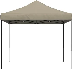 vidaXL Party Tent Gråbrun 292 x 292 x 315 cm Oxford stof