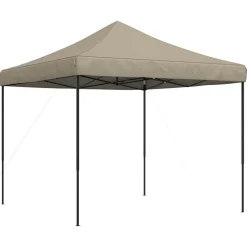 vidaXL Party Tent Gråbrun 292 x 292 x 315 cm Oxford stof