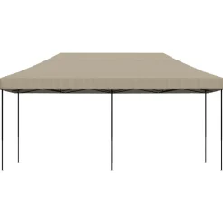 vidaXL Party Tent Gråbrun 292 x 580 x 315 cm Oxford stof