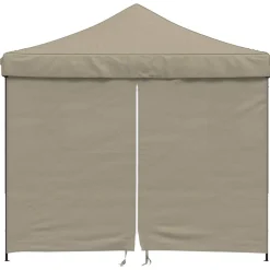 vidaXL Party Tent Gråbrun 292 x 292 x 315 cm Oxford stof