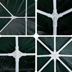 vidaXL Party Tent Grøn 400 x 400 x 266 cm Polyethylen