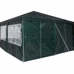 vidaXL Party Tent Grøn 400 x 400 x 266 cm Polyethylen