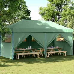 vidaXL Party Tent Grøn 292 x 580 x 315 cm Oxford stof