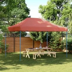 vidaXL Party Tent Terrakotta 279 x 410 x 315 cm Oxford stof