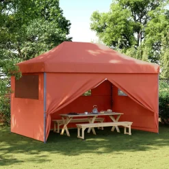 vidaXL Party Tent Terrakotta 292 x 440 x 315 cm Oxford stof