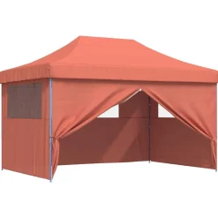 vidaXL Party Tent Terrakotta 292 x 440 x 315 cm Oxford stof
