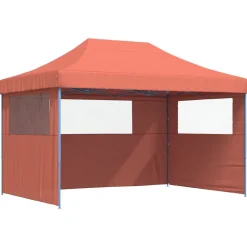 vidaXL Party Tent Terrakotta 279 x 410 x 315 cm Oxford stof