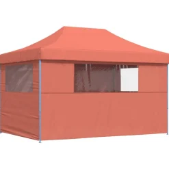 vidaXL Party Tent Terrakotta 279 x 410 x 315 cm Oxford stof