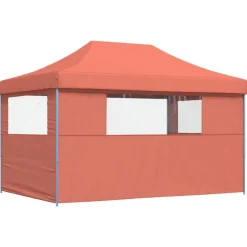 vidaXL Party Tent Terrakotta 292 x 440 x 315 cm Oxford stof