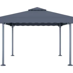 vidaXL pavillon 300x300 cm aluminium antracitgrå